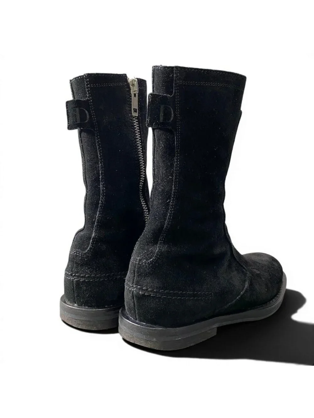 Dior Homme Era Votc Suede Leather Boots Side Zip 42.5 Black Shoes